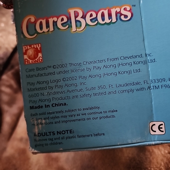 Vintage 2002 Care Bear Love-a-Lot Plush Bundle w/ VHS Tapes & Keychains - Picture 6 of 16
